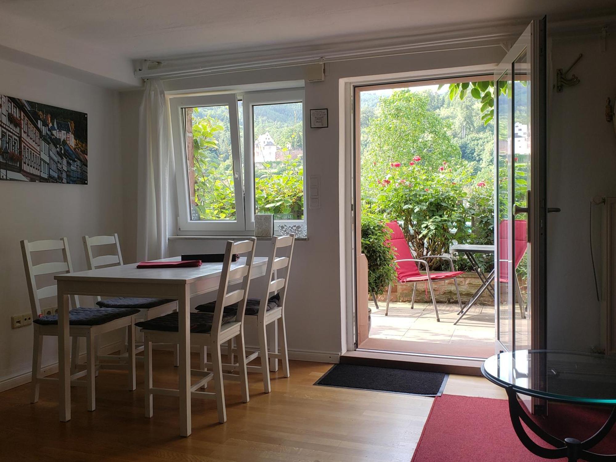 Panorama-Blick Miltenberg, 3 Pers., zentr., am Main, Terrasse, Bootverleih, P Exterior foto